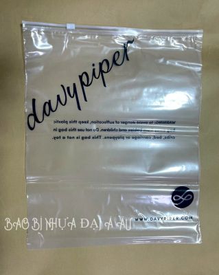PE zipper with slider bag